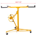 Drywall Lift Panel 11' Lift Drywall Panel Hoist Jack Lifter,Yellow Yellow Iron