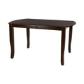 Dark Cherry Finish Simple Design 1Pc Dining Table With Separate Extension Leaf Mango Veneer Wood Dining Furniture Brown Mix Dining Room Traditional Wood
