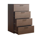 Oliver Farmhouse Four Drawer Jumbo Chest In Dark Brown Espresso Solid Wood