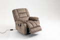 Recliners Lift Chair Relax Sofa Chair Livingroom Furniture Living Room Power Electric Reclining For Elderly Beige Brown Chenille Down Filling