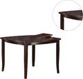Counter Height Dining Table Top Birch Veneer Mdf Rubber Wood Dining Room Furniture 1Pc Table W Butterfly Leaf Brown Espresso Dining Room Modern,Transitional Rubberwood Kitchen & Dining Tables Rubber Wood