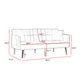 Grey Velvet Futon Sofa Bed With Gold Metal Legs Grey Velvet Wood Tufted Back Eucalyptus Square Arms Foam Velvet 2 Seat