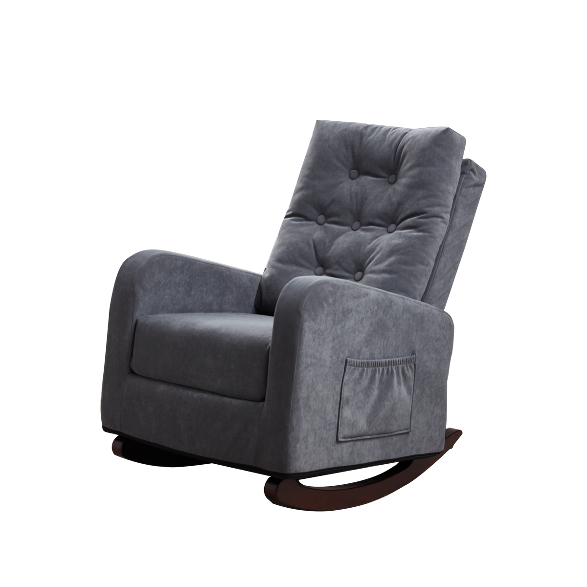 Single Sofa Reclining Chair Japanese Chair Lazy Sofa Tatami Balcony Reclining Sofa Adjustable Chair Antique Gray Metal