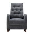 Single Sofa Reclining Chair Japanese Chair Lazy Sofa Tatami Balcony Reclining Sofa Adjustable Chair Antique Gray Metal