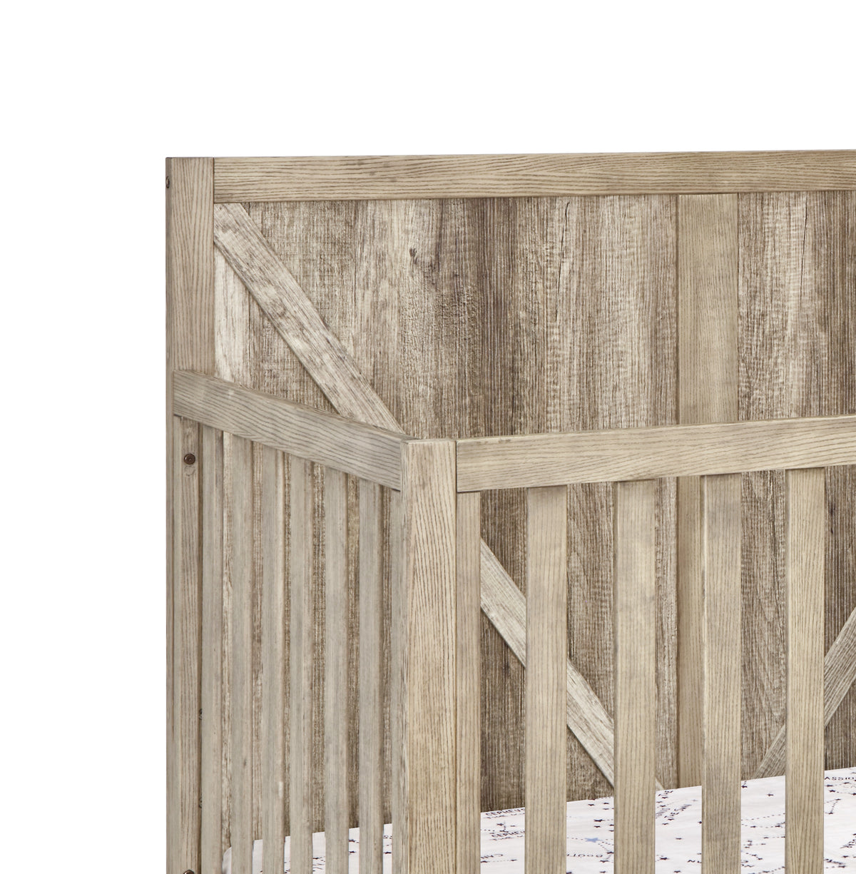 Barnside Toddler Guard Rail Vintage Chestnut Chestnut Wood