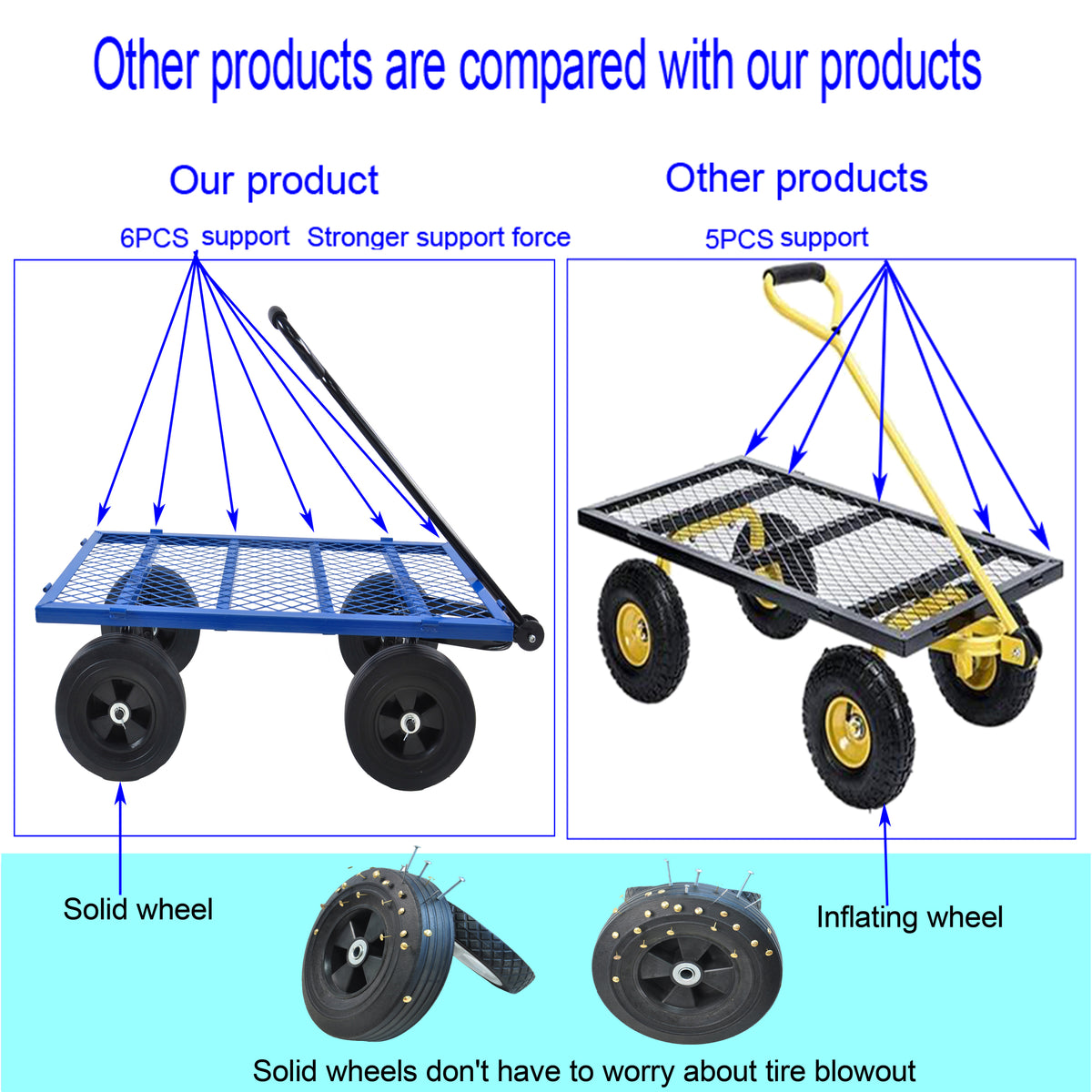 Tools Cart Wagon Cart Garden Cart Trucks Make It Easier To Transport Firewood Black Metal