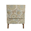 Accent Chairs For Living Room Beige Yellow Fabric