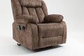 Recliners Lift Chair Relax Sofa Chair Livingroom Furniture Living Room Power Electric Reclining For Elderly Brown Metal & Wood