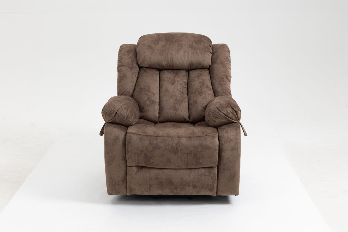 Recliners Lift Chair Relax Sofa Chair Livingroom Furniture Living Room Power Electric Reclining For Elderly Brown Metal & Wood