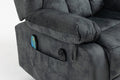 Recliners Lift Chair Relax Sofa Chair Livingroom Furniture Living Room Power Electric Reclining For Elderly Blue Metal & Wood