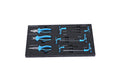 4 Drawers Tool Cabinet With Tool Sets Black Red Steel