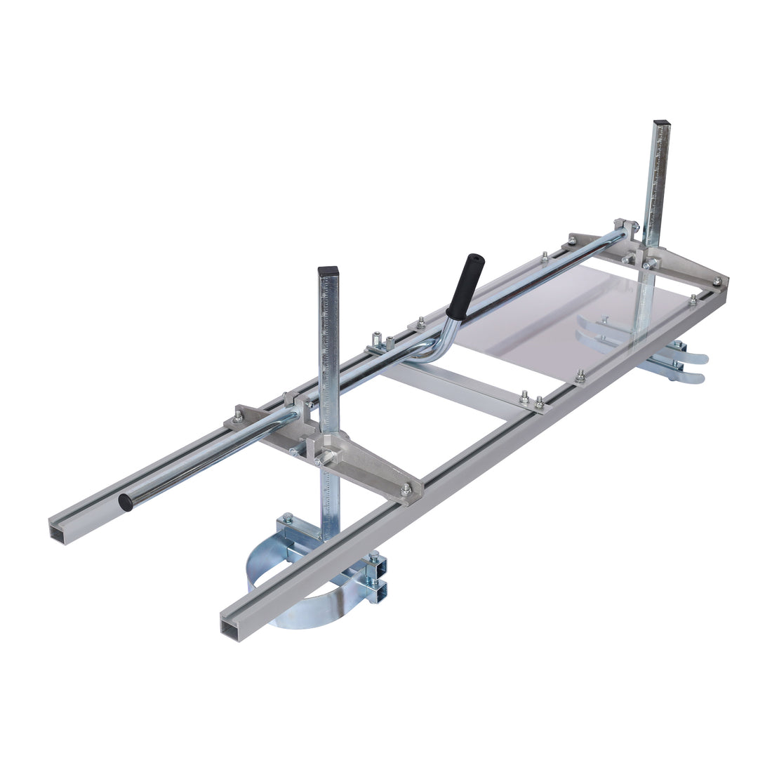 Chainsaw Mill Portable Chain Saw Mill Aluminum Steel Planking Lumber,Planking Milling Bar Size 14 48" Silver Aluminium