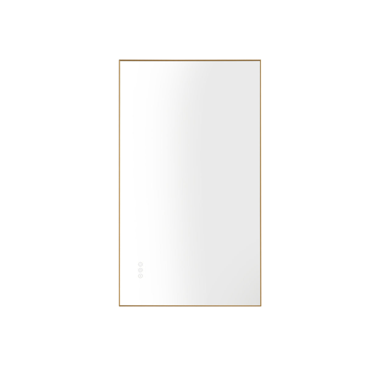 42X 24Inch Led Mirror Bathroom Vanity Mirror With Back Light, Wall Mount Anti Fog Memory Large Adjustable Vanity Mirror Gold Aluminium