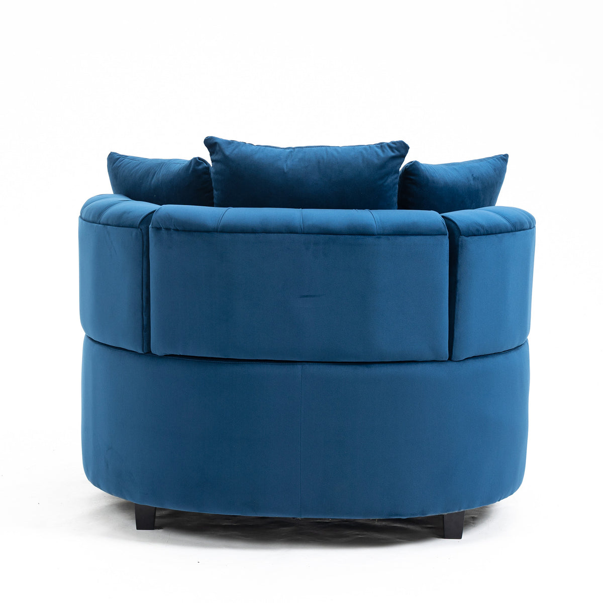 Accent Chair Classical Barrel Chair For Living Room Modern Leisure Sofa Chair Blue Blue Foam Velvet
