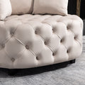 Accent Chair Classical Barrel Chair For Living Room Modern Leisure Sofa Chair Khaki Khaki Foam Velvet