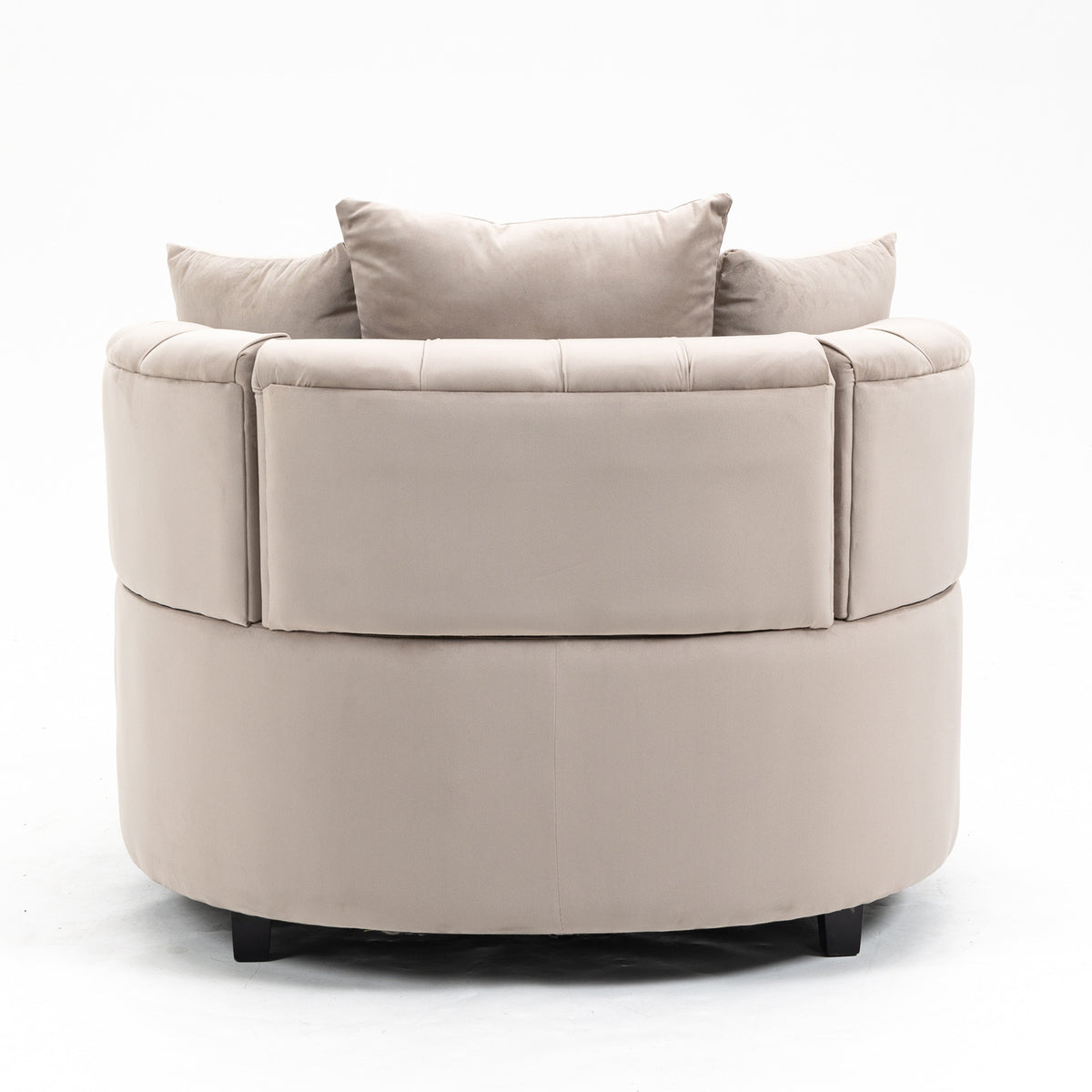 Accent Chair Classical Barrel Chair For Living Room Modern Leisure Sofa Chair Khaki Khaki Foam Velvet