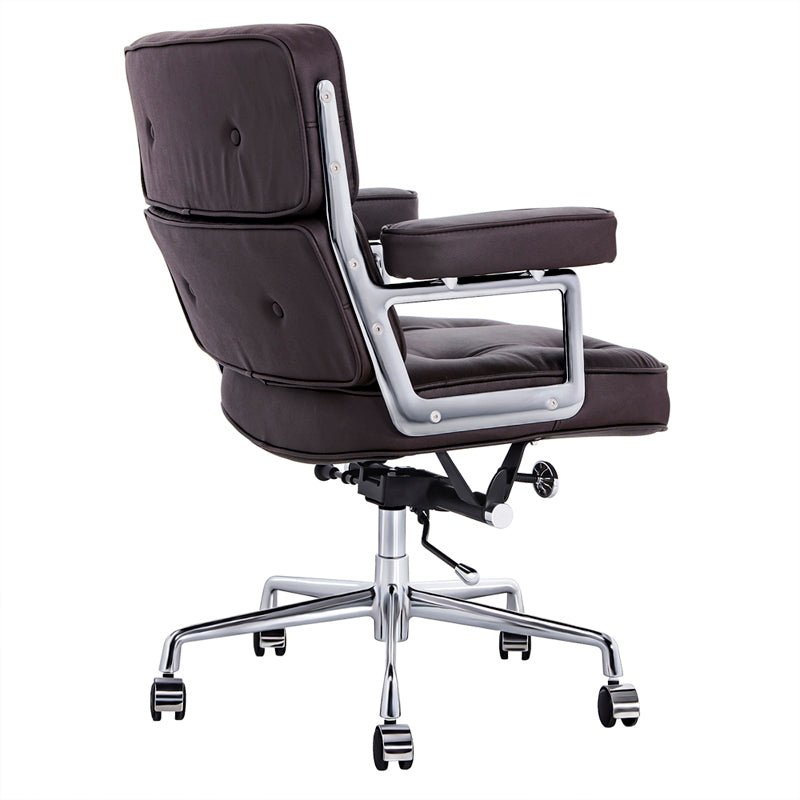 Lobby Office Chair Home And Office Brown Genuine Leather
