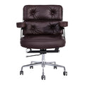 Lobby Office Chair Home And Office Brown Genuine Leather