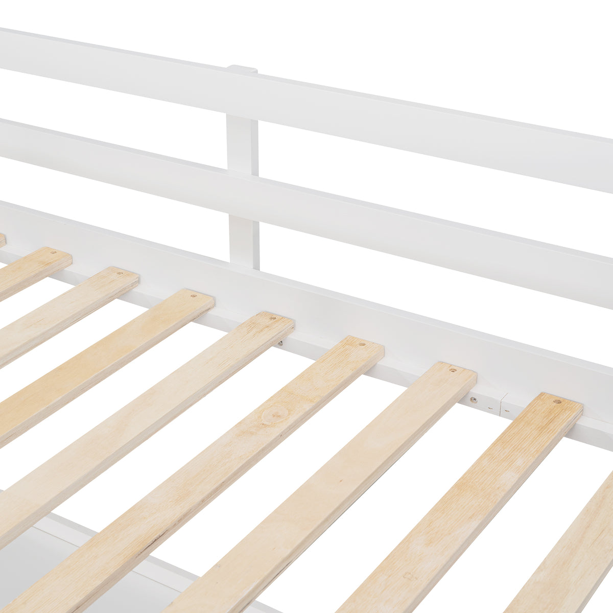 Twin Size Loft Bed With Drawers And Desk, Wooden Loft Bed With Shelves White Old Sku: Lt001530Aak White Solid Wood
