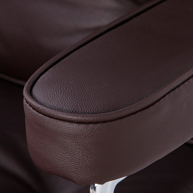 Lobby Office Chair Home And Office Brown Genuine Leather