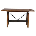Rustic Brown And Gunmetal Finish 1Pc Counter Height Dining Table Industrial Design Wooden Dining Furniture Brown Mix Dining Room Industrial,Rustic Wood