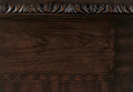Traditional Design Dark Cherry Finish With Gold Tipping 1Pc Nightstand Of 3X Drawers Formal Style Bedroom Furniture Brown Mix 3 Drawers Bedroom European,Traditional Wood
