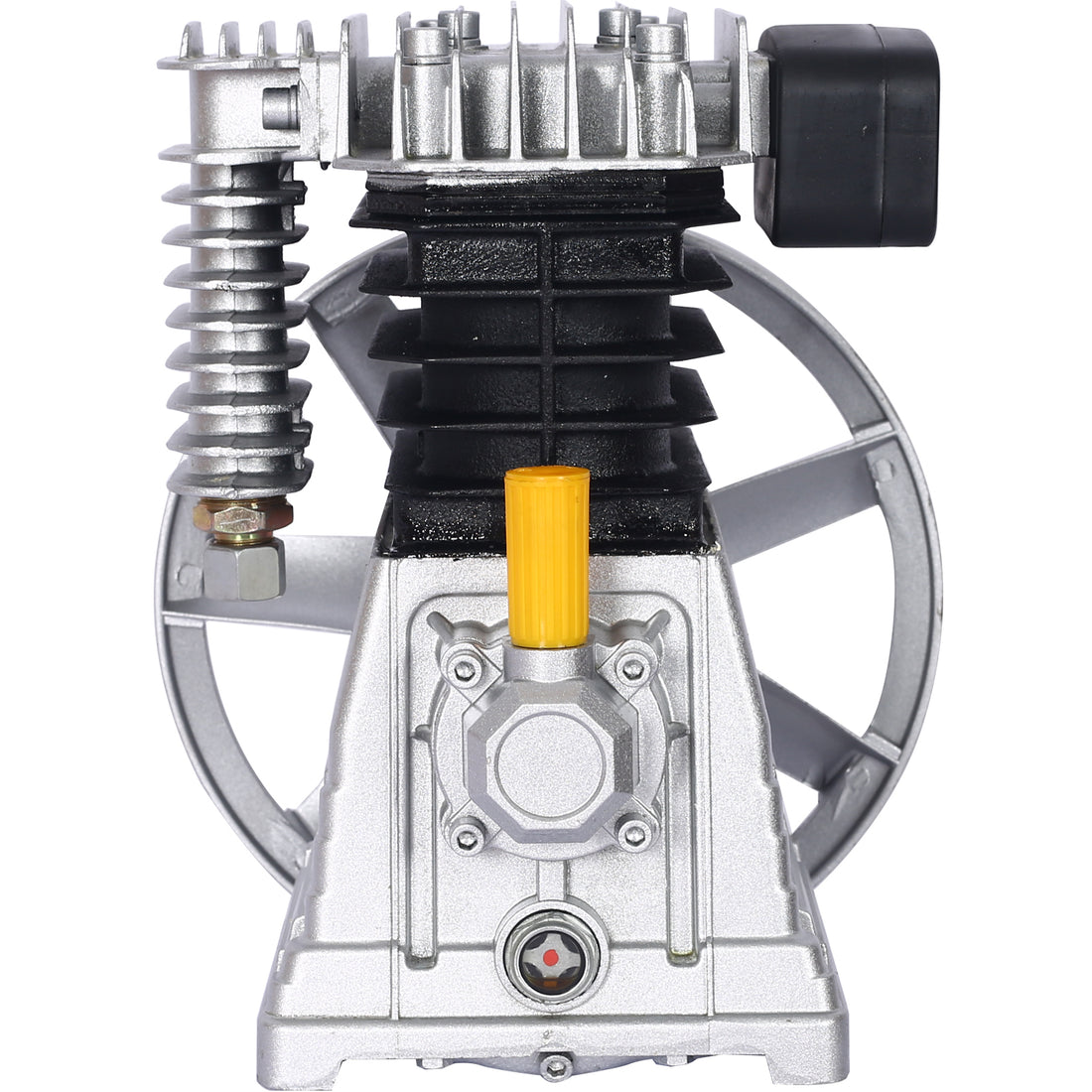 3Hp Air Compressor Head Pump 2.2Kw Air Compressor Pump Head Aluminium Piston Style 115Psi Silver Aluminium