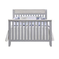 Hayes 4 In 1 Convertible Crib Gray Weathered Granite Gray Solid Wood