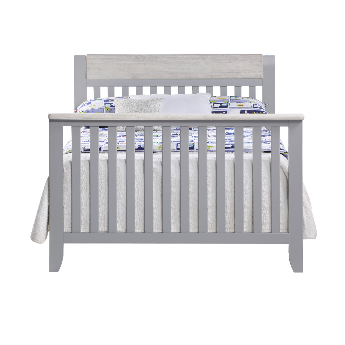 Hayes 4 In 1 Convertible Crib Gray Weathered Granite Gray Solid Wood