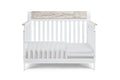 Hayes 4 In 1 Convertible Crib White Natural White Solid Wood
