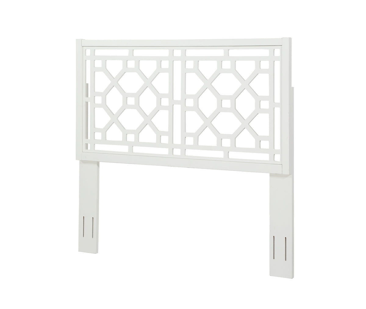 Tabor Chippendale White Headboard Queen Full Queen White Wood Mdf