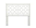 Tabor Chippendale White Headboard Queen Full Queen White Wood Mdf