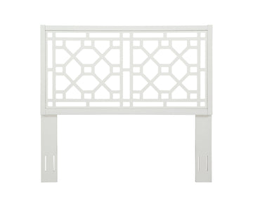 Tabor Chippendale White Headboard Queen Full Queen White Wood Mdf
