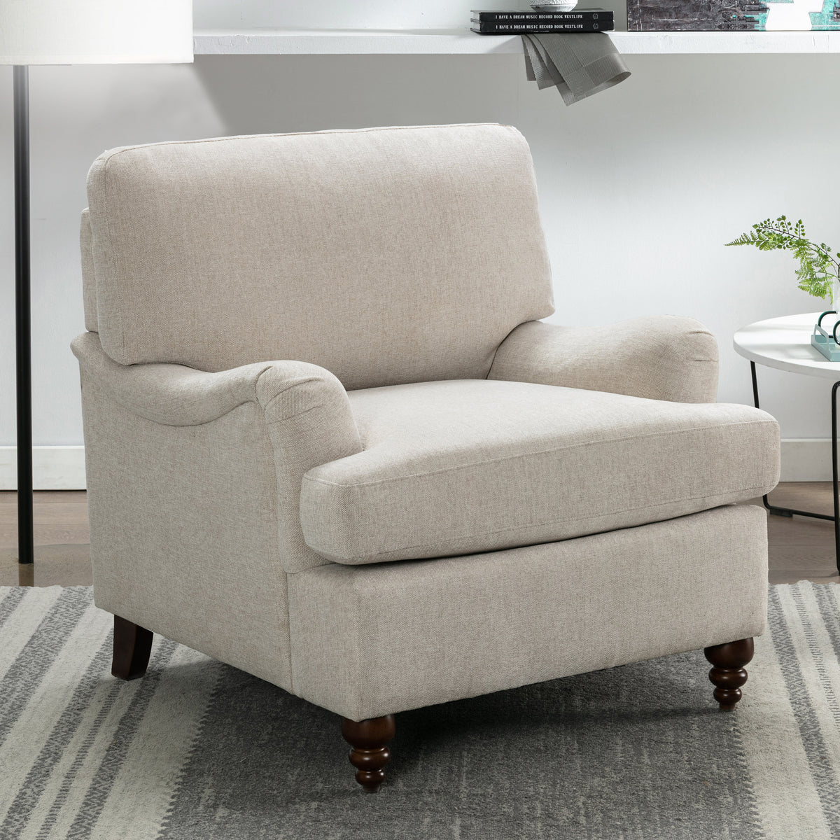 Candor Arm Chair Sea Oat Light Beige Foam Polyester