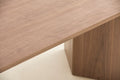 Wood Dining Table Kitchen Table Small Space Dining Table Walnut Desk Top Walnut Foam Mdf