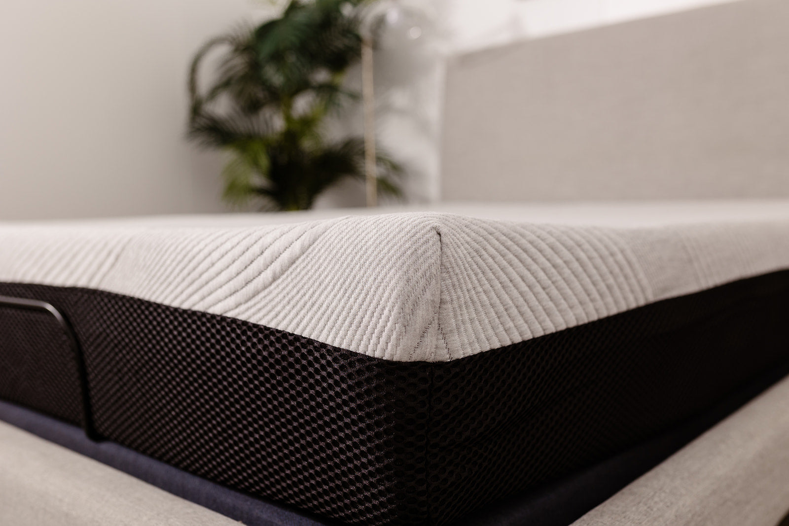 Comfort Series Twin Firm Gel Memory Foam Tight Top 8 Inch Mattress Black Gray Polyester