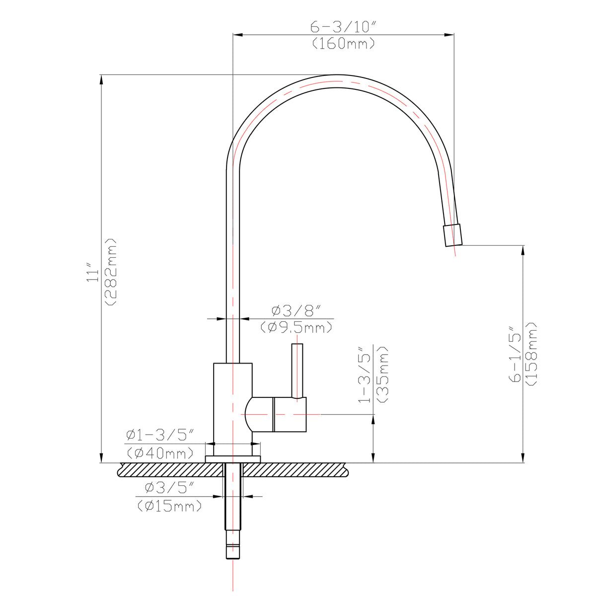 Lead Free Drinking Water Faucet,Brushed Nickel Finish Brushed Nickel Stainless Steel
