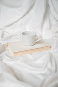 5 Piece White Bamboo Split California King Hypoallergenic Sheet Set White Bamboo