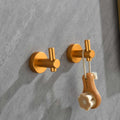 6 Piece Bathroom Towel Rack Set Wall Mount Brushed Gold Aluminium