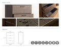 Oliver Farmhouse Four Drawer Jumbo Chest In Dark Brown Espresso Solid Wood