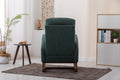 Coolmore Rocking Chair, Modern Glider Chair, Recliner Armchair With Wood Legs And Side Pocket, Nursery Rocking Accent Chair With High Back For Living Room Bedroom Emerald Linen Emerald Foam Solid Wood