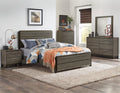 Contemporary Styling 1Pc Nightstand Of 2X Drawers W Antique Bar Pulls Two Tone Finish Wooden Bedroom Furniture Brown Mix 2 Drawers Bedroom Contemporary Wood