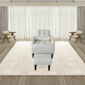 Redde Boo Brand Modern Design Living Room Cream White Recliner Soft Cozy Sofa Chair With Ottoman Cream White Foam Fabric