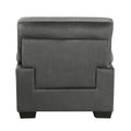 Modern Sleek Design Living Room Furniture 1Pc Chair Dark Gray Fabric Upholstered Comfortable Plush Seating Dark Gray Primary Living Space Modern Fabric