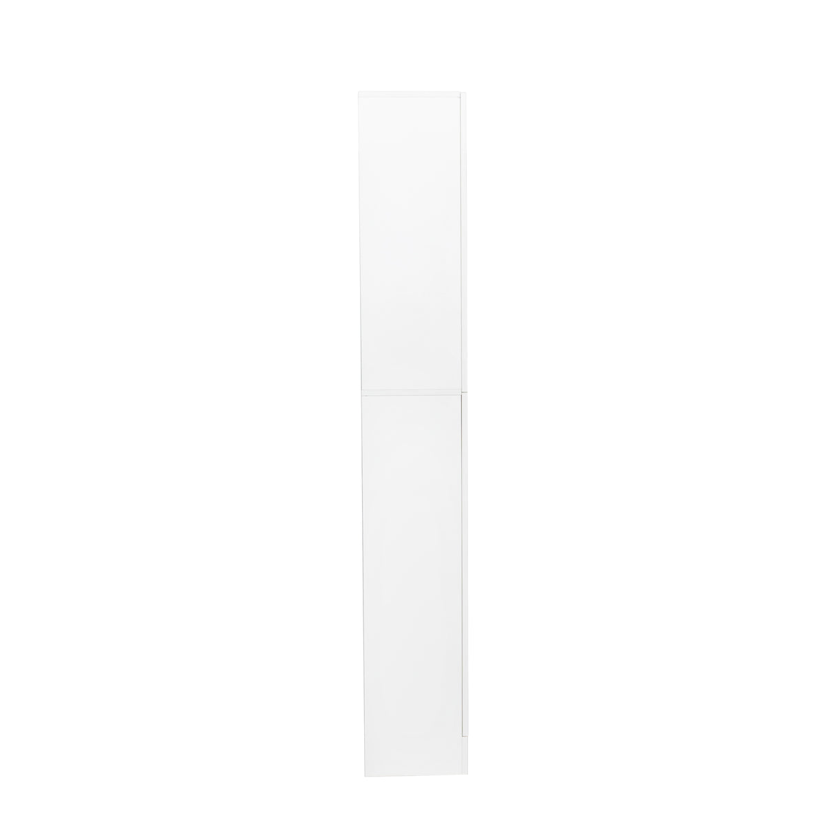 Freestanding Cabinet With Inadjustable Shelves And Two Doors For Kitchen, Dining Room, White White Mdf