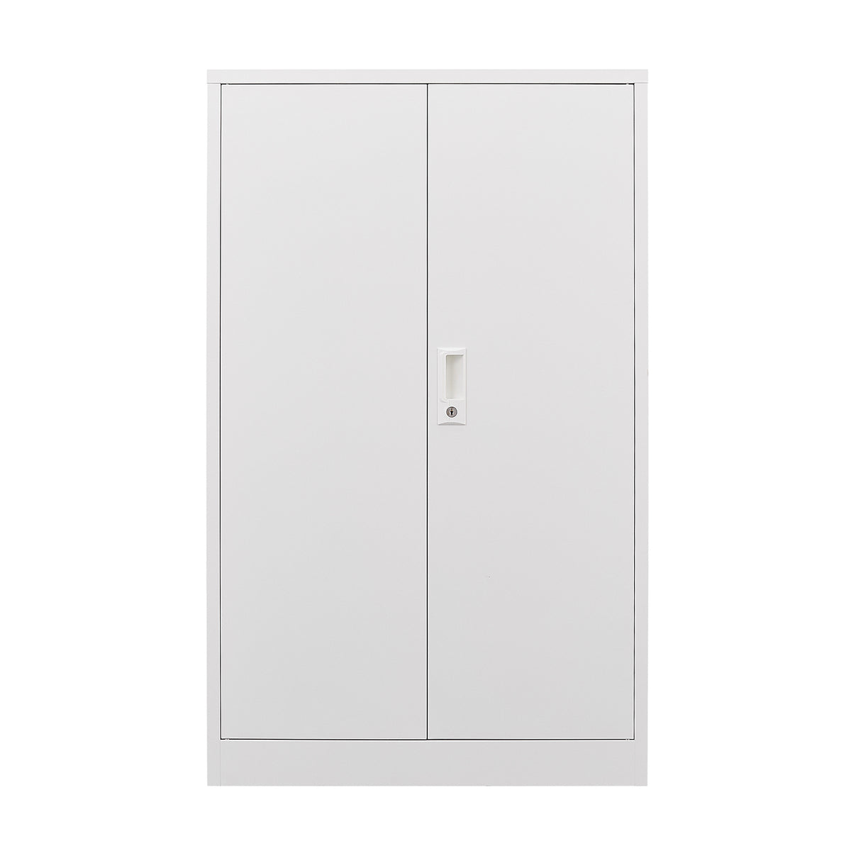 Metal Storage Cabinet With Locking Doors And Adjustable Shelf, Folding Filing Storage Cabinetfolding Storage Locker Cabinet For Home Office,School,Garage, White White Steel