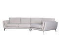 Janette Raf Sectional Oat Warm Grey Upholstered