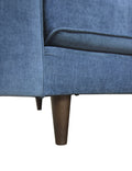 Anderson Raf Sectional Denim Blue Blue Upholstered