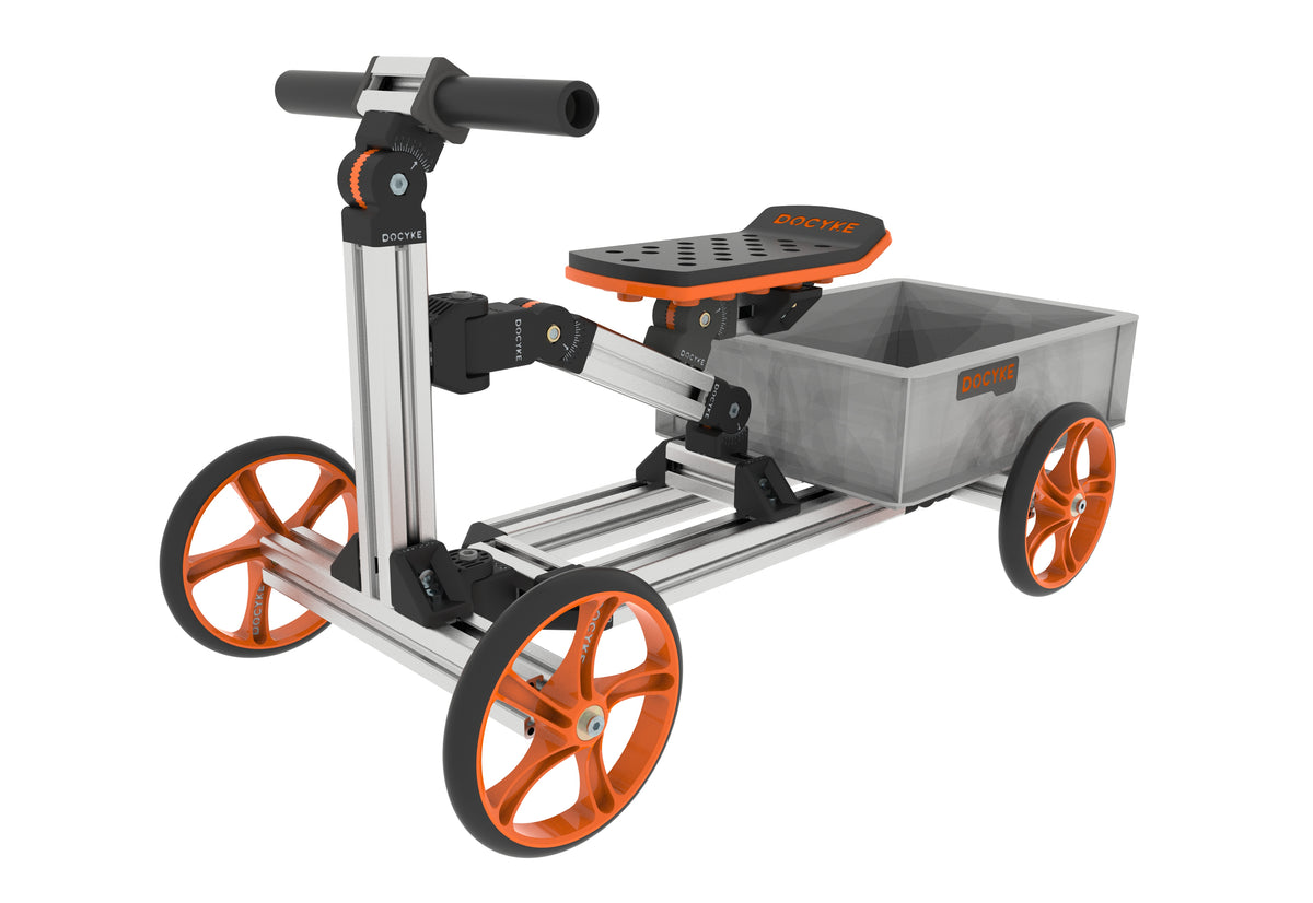 Kidrock Buildable Kit 20 In 1 Kids Balance Bike No Pedal Toy For 1 To 6 Years Construction Construction Kit Kids Sit Stand Scooter Most Popular M Kit Non Electric Silver Aluminum