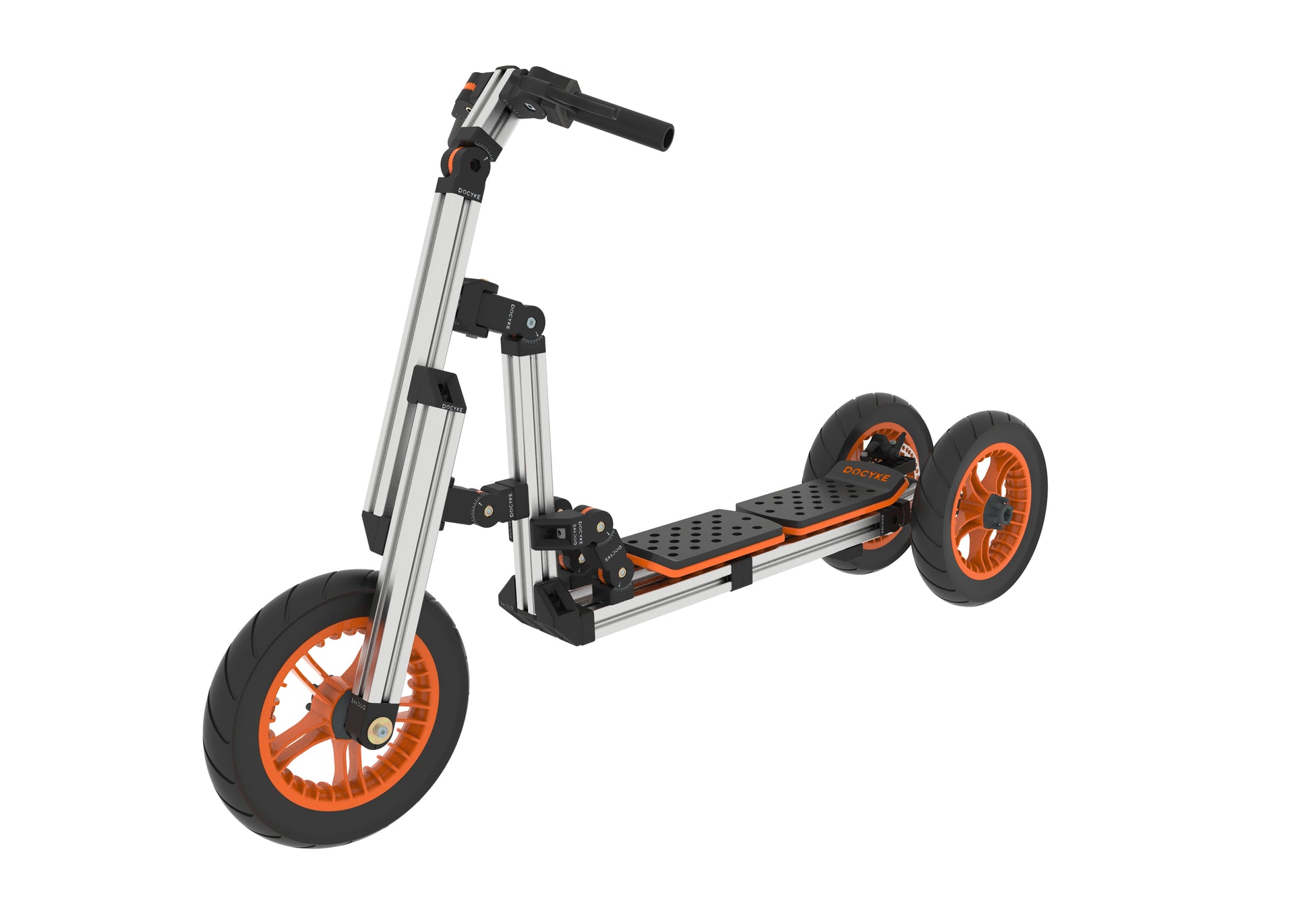 Kidrock Buildable Kit 20 In 1 Kids Go Kart Set, Suitable For 1 To 8 Years Old, Two Wheel Bike, Three Wheel Bike, Go Kart, Sit Stand Scooter, Etc. Christmas Plus A Snow Upgrade Package . Orange Abs Rubber Steel Q235